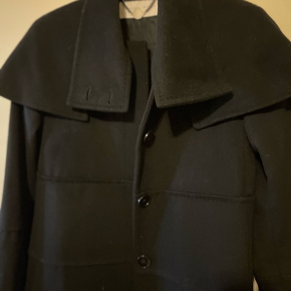 Stella McCartney Black Cashmere Wool Coat IT38 - Picture 3 of 9